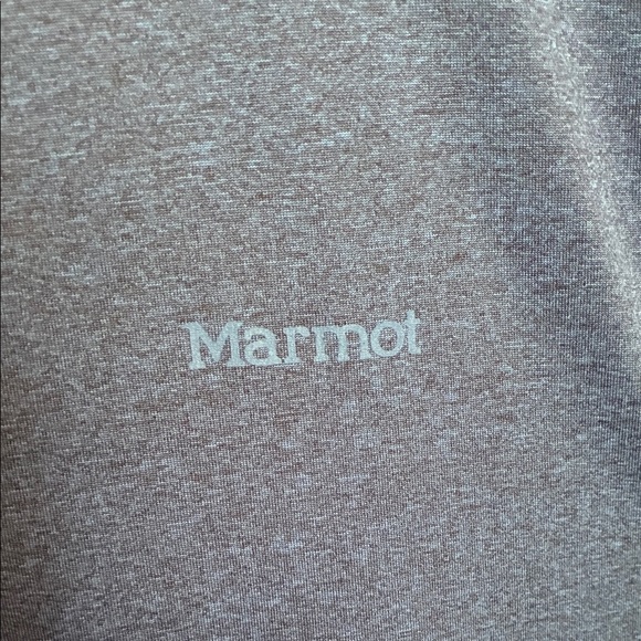 Men's Heathered Blue Marmot shirt - Picture 2 of 6